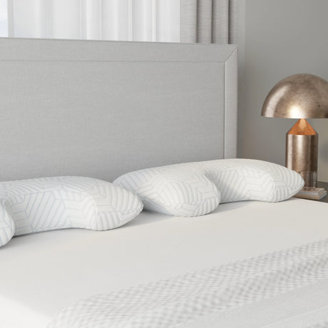 Cooling Curve Ergonomic Contour Neck Support Pillow - Omega Lifestyles