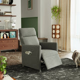 Velvet Power Lift Electric Recliner Chair Gray - Omega Lifestyles