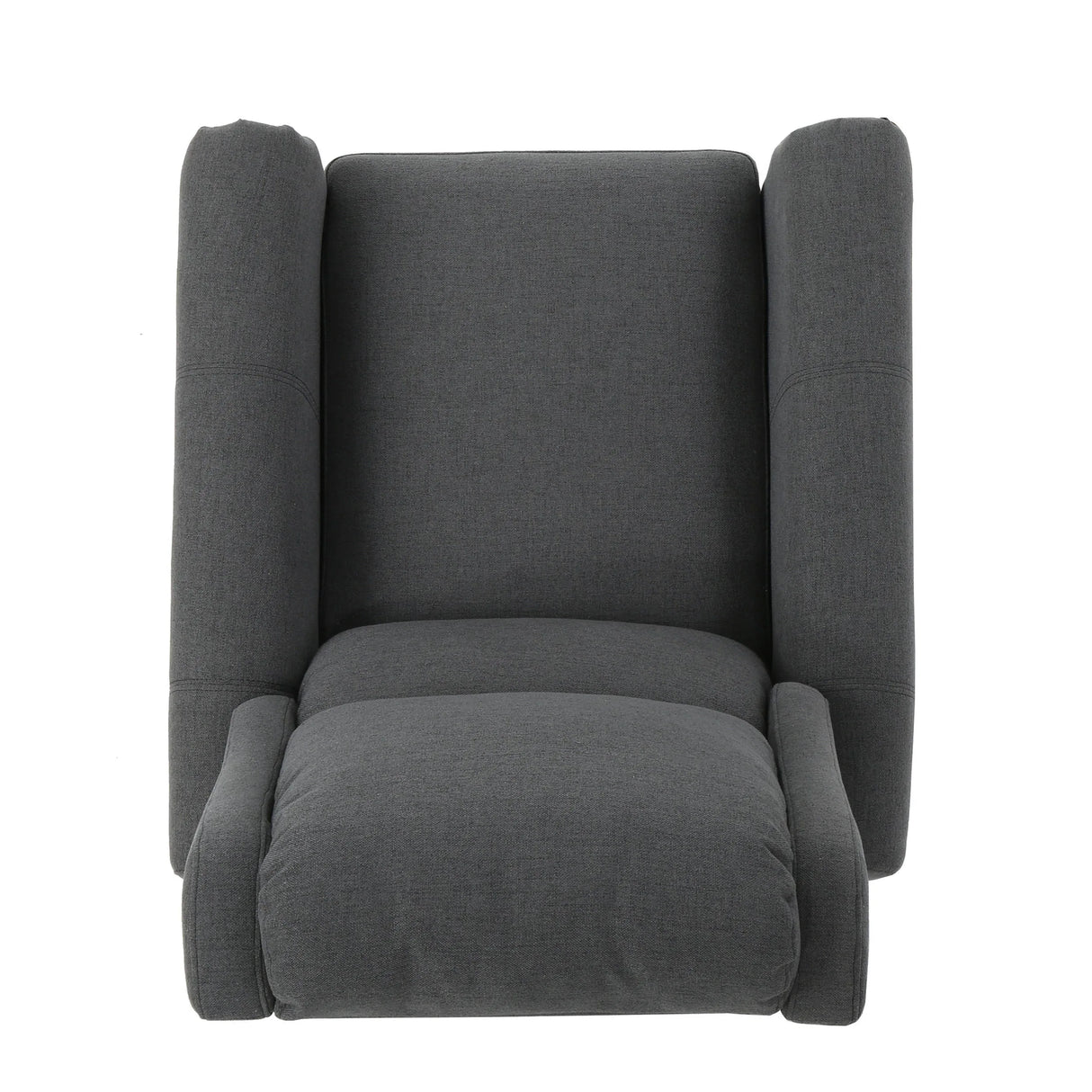 Charcoal Fabric Push Rack Recliner With Rubberwood Legs - Omega Lifestyles