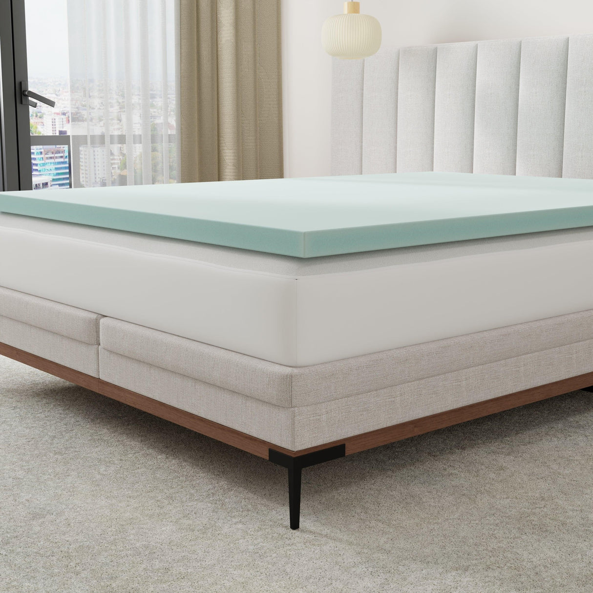 3-Inch Plush Memory Foam California King Mattress Topper - Omega Lifestyles