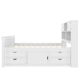 Twin Captain Platform Bed Frame With Storage Drawers - Omega Lifestyles