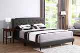 Queen Fabric Upholstered Foam Filled Bed Frame - Omega Lifestyles