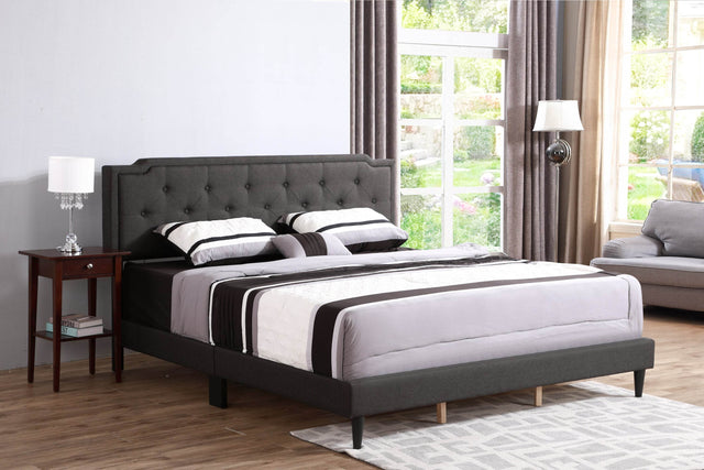 Queen Fabric Upholstered Foam Filled Bed Frame - Omega Lifestyles