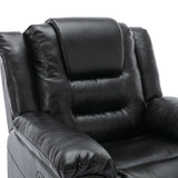Manual Rocking 360-Degree Swivel Recliner Chair With PU Upholstery - Omega Lifestyles