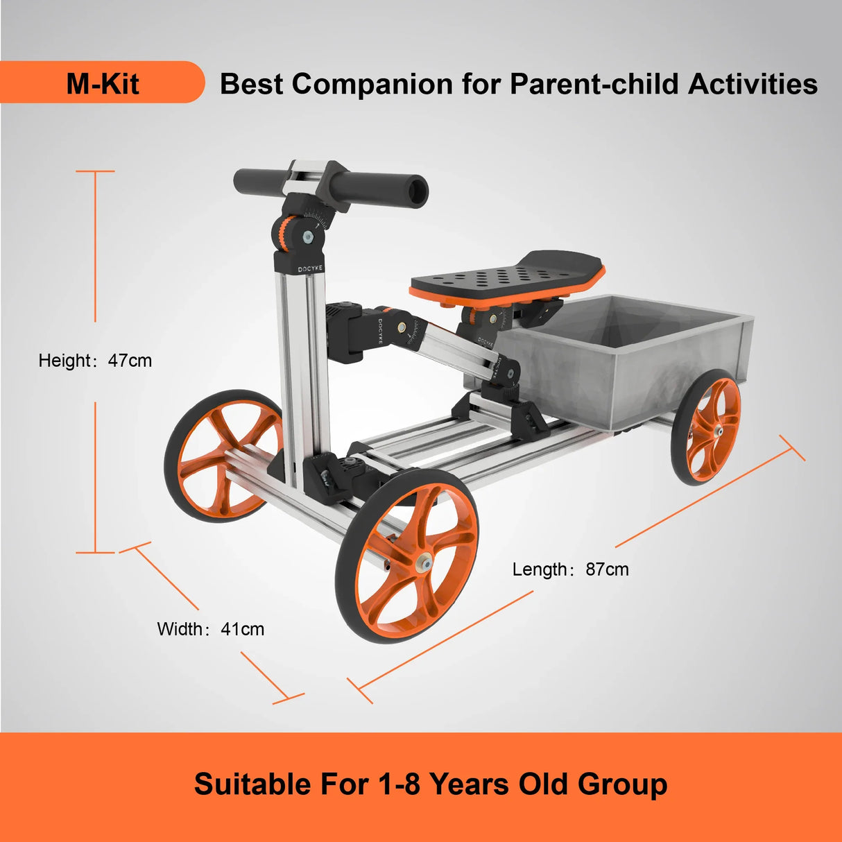 Buildable Kids Aluminum Balance Bike Construction Kit - Omega Lifestyles
