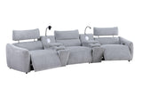 Fullar Modular Power Motion Sectional Sofa With Wireless Chargers And Speakers - Omega Lifestyles