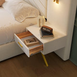 Beige Velvet Wingback Upholstered Wood Bed Frame - Omega Lifestyles