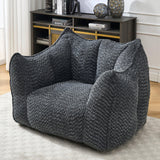 Chenille Foam Bean Bag Chair For Adults - Omega Lifestyles