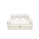 Convertible Corduroy Folding Memory Foam Sofa Bed - Omega Lifestyles