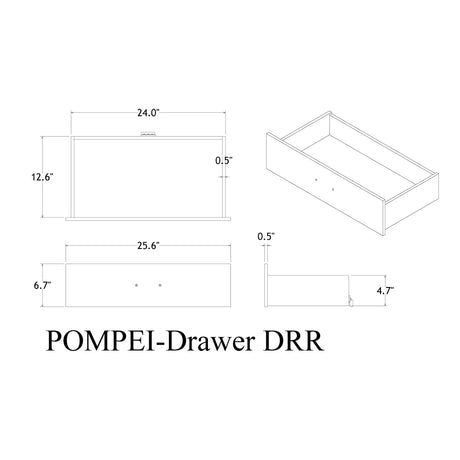 Modern White Solid Wood MDF Dresser With Crystal Hardware - Omega Lifestyles