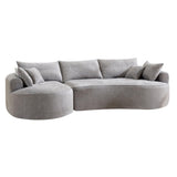 Minimalist Medium-Soft Chenille Foam 5-Seat Sofa - Omega Lifestyles