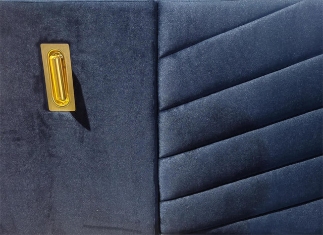 Queen Modern Velvet Upholstered Platform Bed Frame - Omega Lifestyles