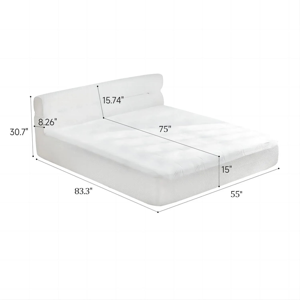 Full Medium Firm Cooling Polyester Blend Mattress With Trundle Bed - Omega Lifestyles