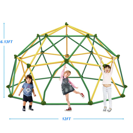 12-Foot Rust-Resistant Metal Kids Outdoor Climbing Dome - Omega Lifestyles