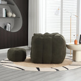 Soft Chenille Bean Bag Chair With High Resilient Foam - Omega Lifestyles