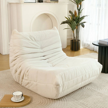 High-Density Foam Ergonomic Art Deco Bean Bag Chair - Omega Lifestyles