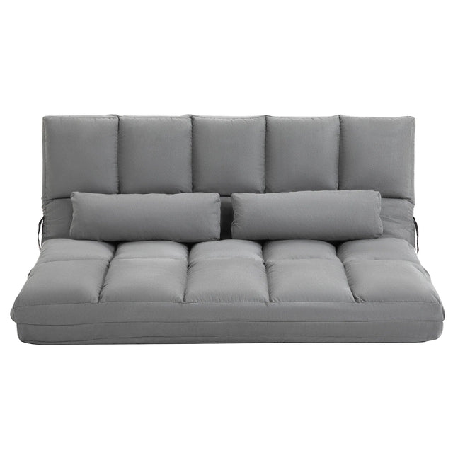 Adjustable Folding Floor Sofa Bed With 2 Pillows - Omega Lifestyles