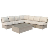 8-Piece All-Weather Wicker Patio Set With Cushions - Omega Lifestyles