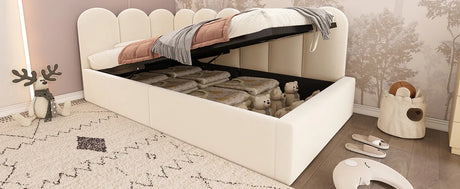 Twin Velvet Upholstered Daybed With Hydraulic Storage - Omega Lifestyles