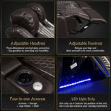 2-Piece Ultra Plush Top-Grain Nappa Leather Power Recliner - Omega Lifestyles