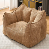 Chenille Bean Bag Chair Soft Foam Living Room Seating - Omega Lifestyles