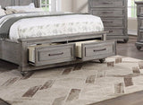 Queen Storage Bedframe With Sleigh Headboard Design - Omega Lifestyles