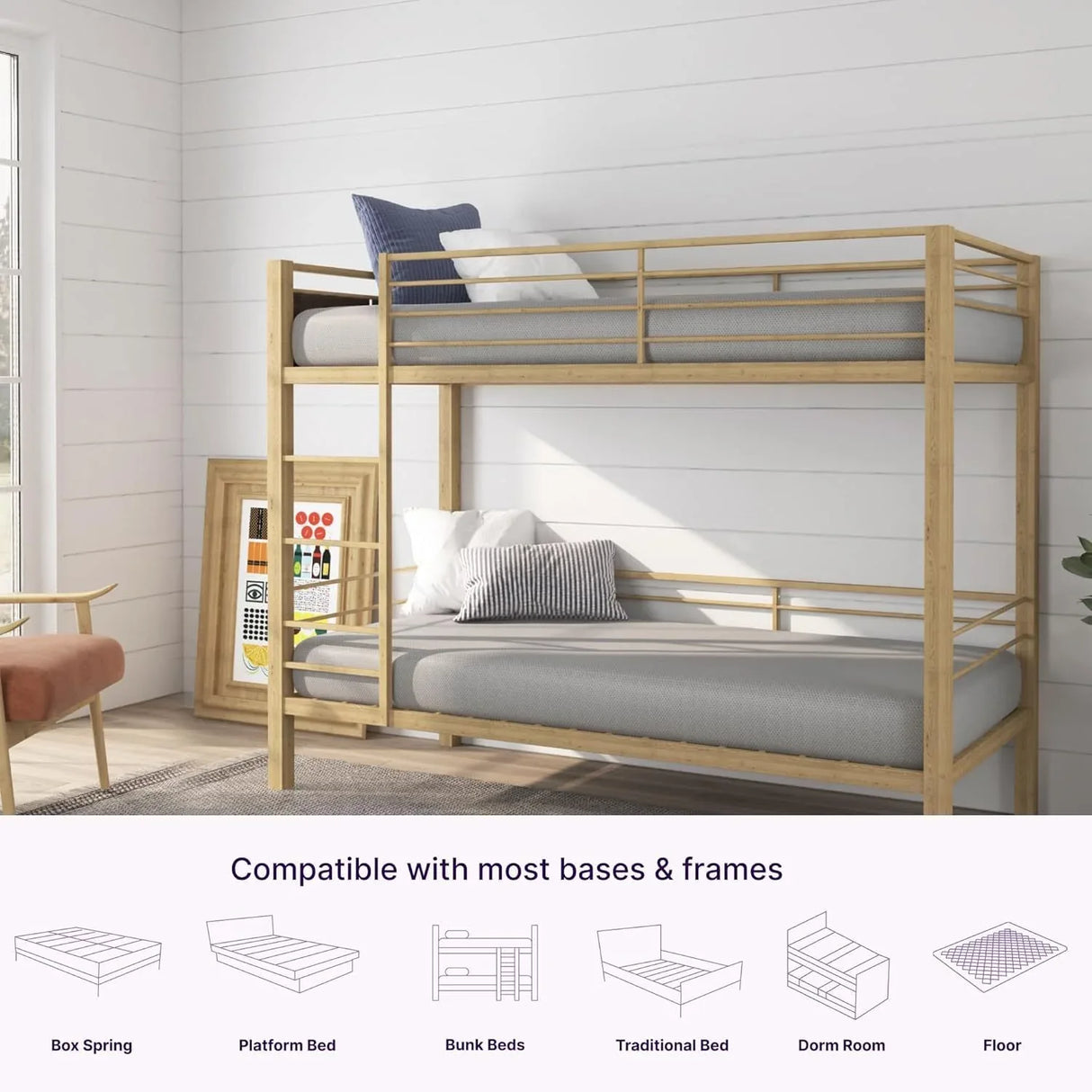 Soft 5-Inch Twin Memory Foam Kids Mattress - Omega Lifestyles