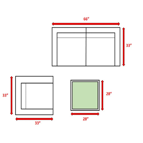 Outdoor Wicker 3-Person Seating Set With Cushions - Omega Lifestyles