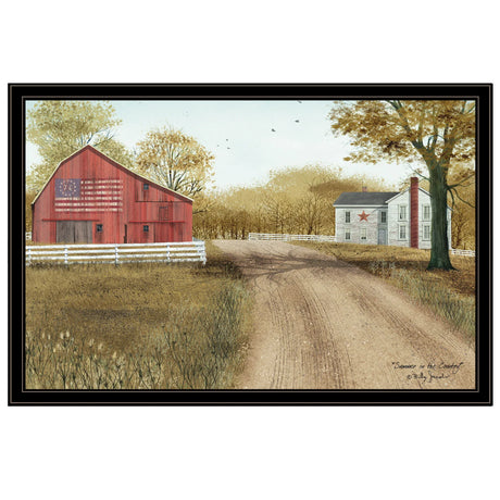 Multicolor Paper Framed Wall Art Summer Country Decor - Omega Lifestyles