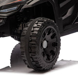 24V Kids Remote Control Black Ride On UTV - Omega Lifestyles