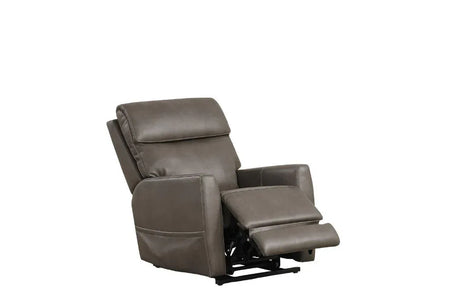 Contemporary Gray Leatherette Single Motor Lift Chair - Omega Lifestyles