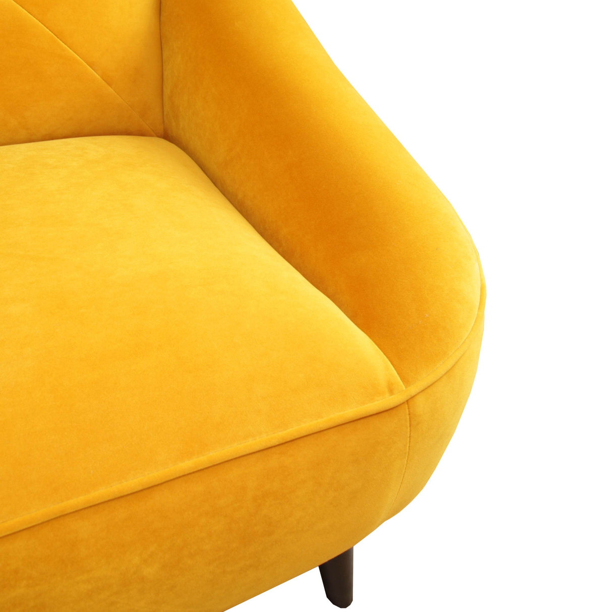 Upholstered Modern Yellow Living Room Sofa - Omega Lifestyles