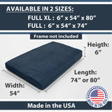 Firm 6-Inch Memory Foam Infused Full Futon Mattress - Omega Lifestyles