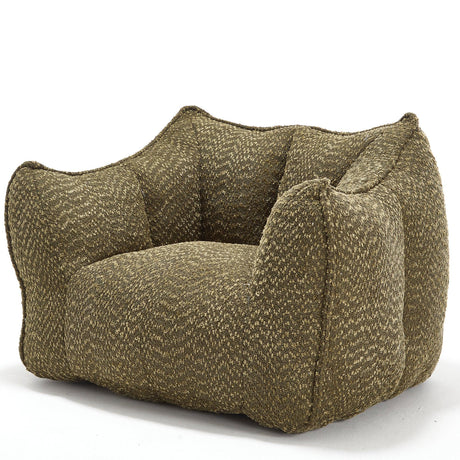 Chenille Bean Bag Chair With Resilient Foam - Omega Lifestyles
