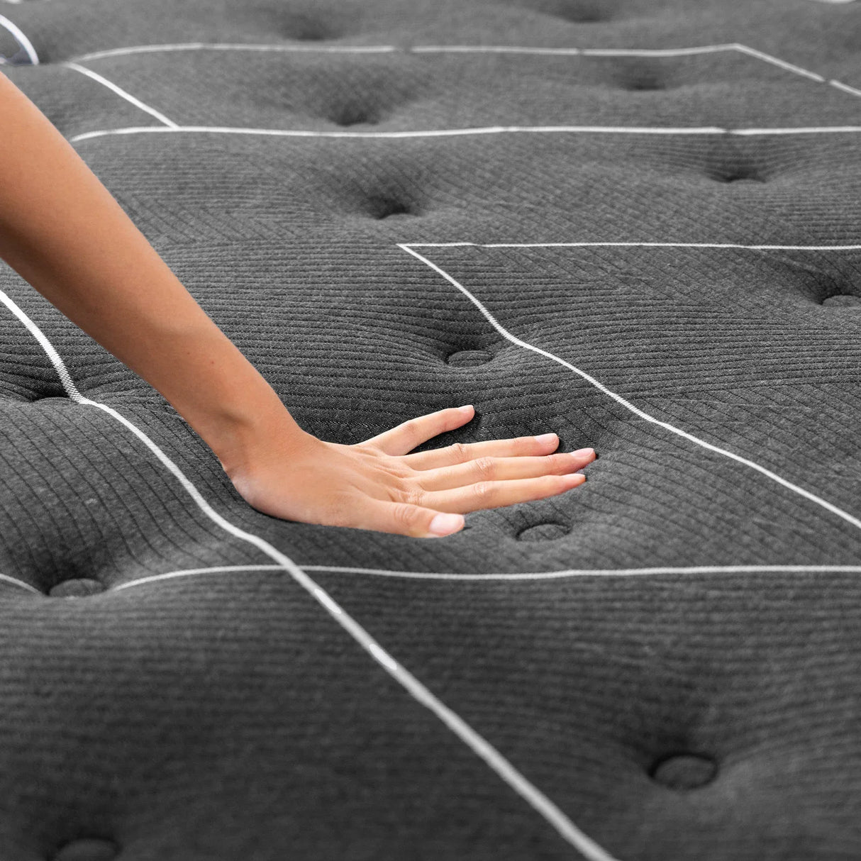 Medium 10-Inch Cooling Gel Hybrid Foam Pocket Spring Queen Mattress - Omega Lifestyles