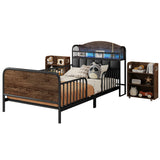 Twin Metal Platform Bed Frame With LED Light - Omega Lifestyles