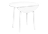 Contemporary 3-Piece White Laminate Dining Table Set - Omega Lifestyles