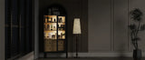 Modern Farmhouse Arched Sensor Light Storage Cabinet - Omega Lifestyles