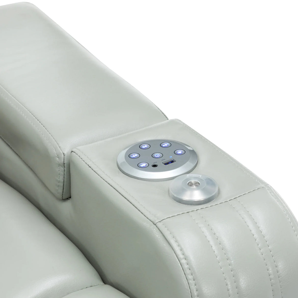Modern PU Leather Power Recliner Chair With Bluetooth Speaker - Omega Lifestyles