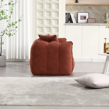 Cozy Chenille Bean Bag Chair With Foam Core - Omega Lifestyles