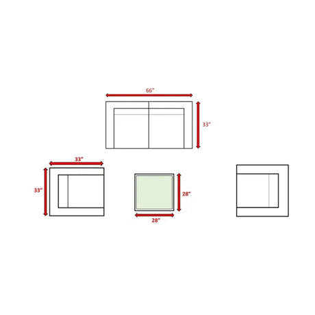 4-Person Outdoor Grey Mix Rattan Wicker Seating Set - Omega Lifestyles