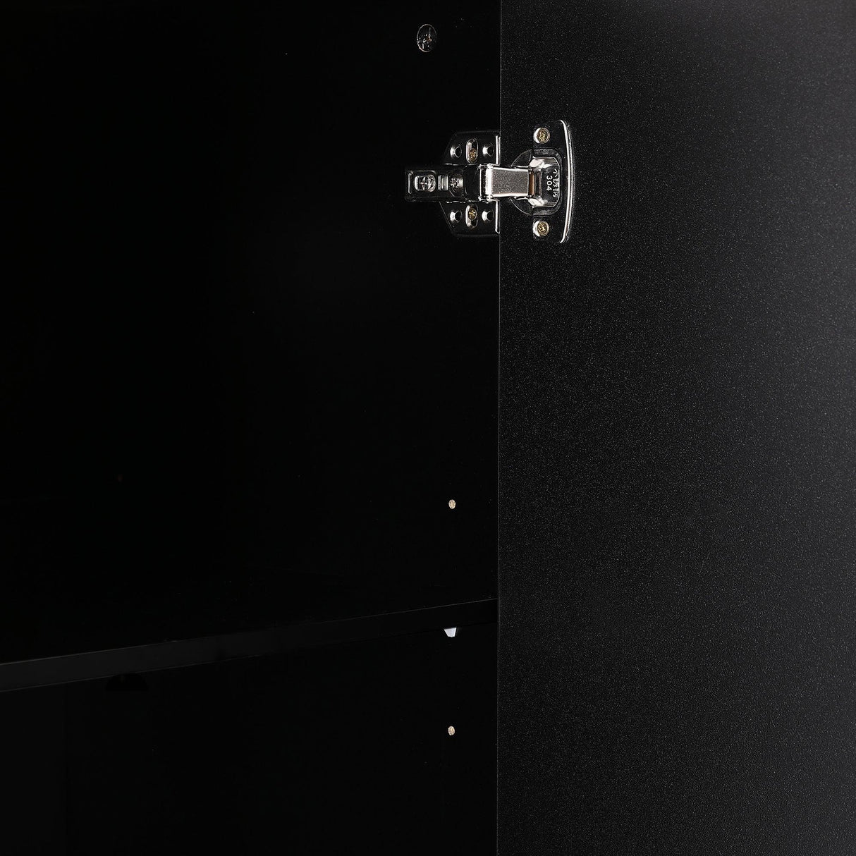 Modern Black Particle Board MDF TV Stand Cabinet - Omega Lifestyles