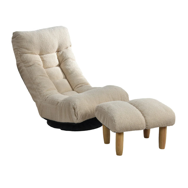 Adjustable Japanese Style Reclining Cotton Sofa Chair - Omega Lifestyles