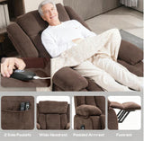 Power Lift Recliner Massage Chair With Lumbar Heating - Omega Lifestyles