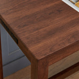 4-Piece Cherry Wood Bar Table Set With Power Outlets - Omega Lifestyles