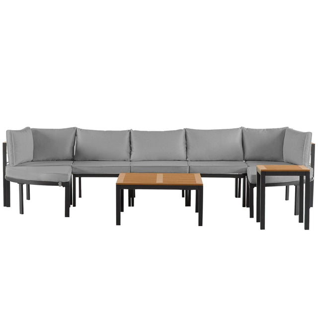Modern Outdoor Sectional Patio Furniture Set With Cushions - Omega Lifestyles