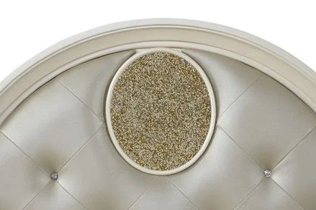 King Upholstered Wood Bed Frame With LED Lighting - Omega Lifestyles