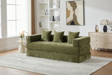 Foldable Chenille Foam Sofa Bed With Removable Cover