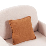 Pet Friendly Sherpa Upholstered Fluffy Fabric Accent Chair - Omega Lifestyles