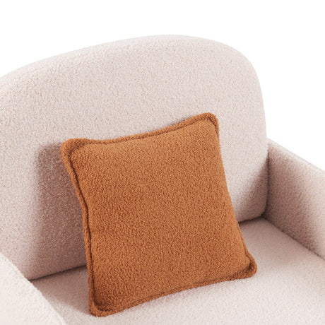 Pet Friendly Sherpa Upholstered Fluffy Fabric Accent Chair - Omega Lifestyles